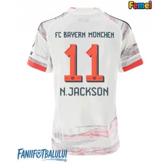 Bayern Munich Nicolas Jackson #11 Tricou Fotbal Replică 2025-26 Femei Deplasare